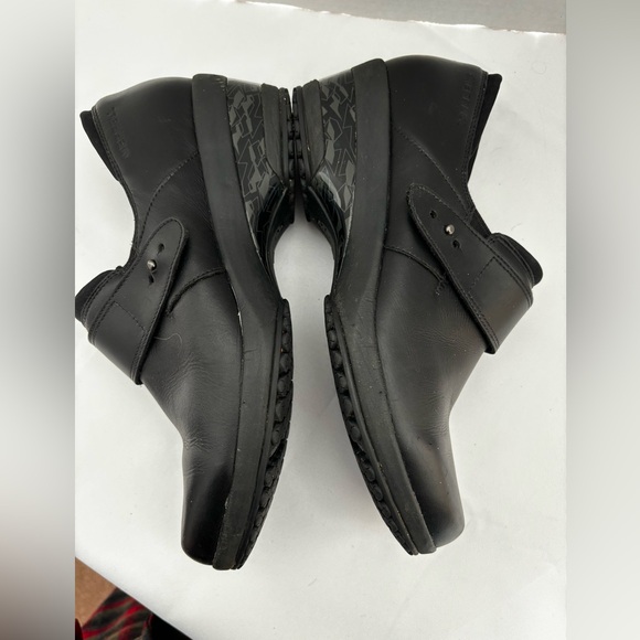 MERREL WOMENS BLACK VALETTA SLIP ON WORK SHOES ADJUSTABLE STRAP WORK SHOES SZ 9 - Picture 9 of 10